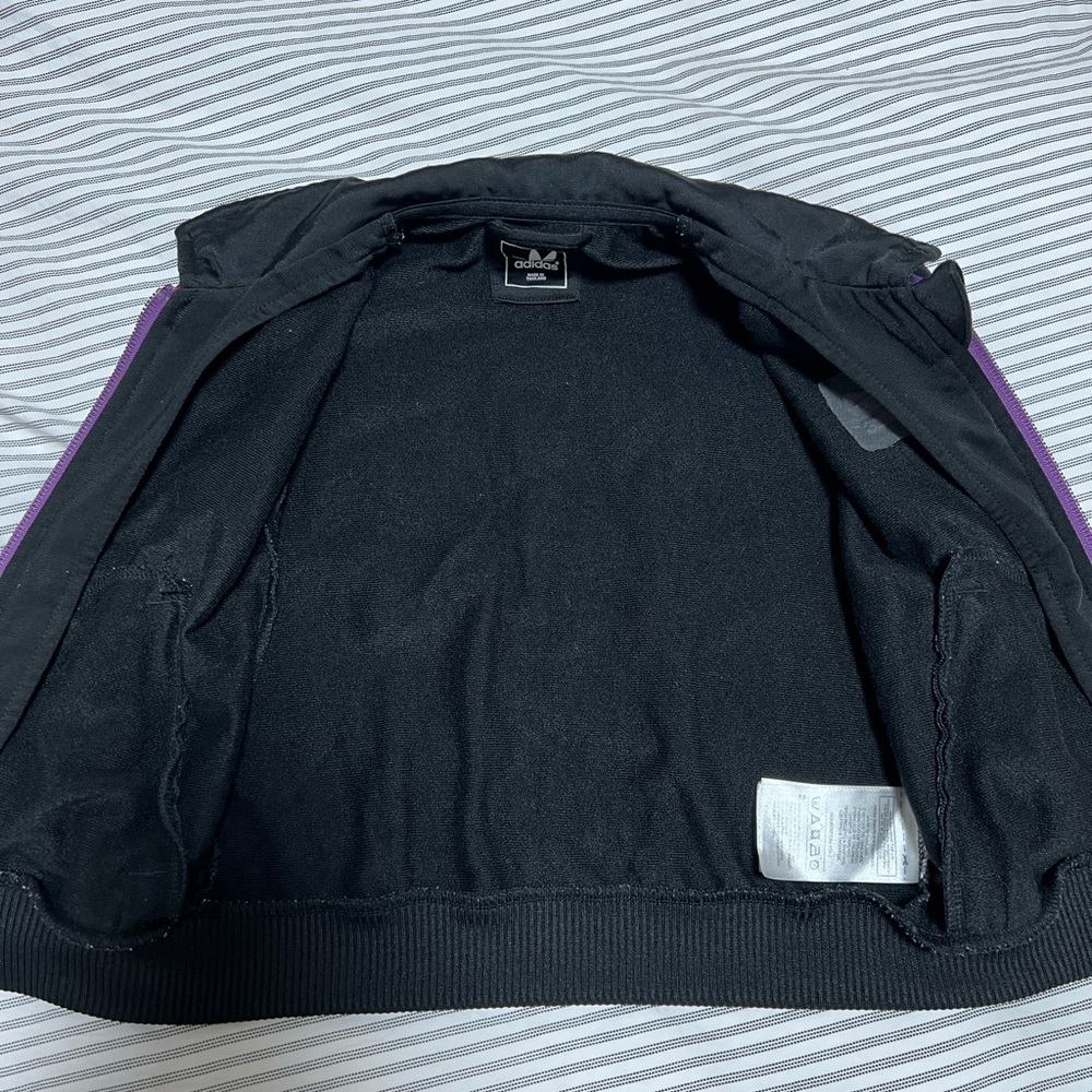 Adidas Kids Black and Purple Tracksuit - Picture 5 of 5